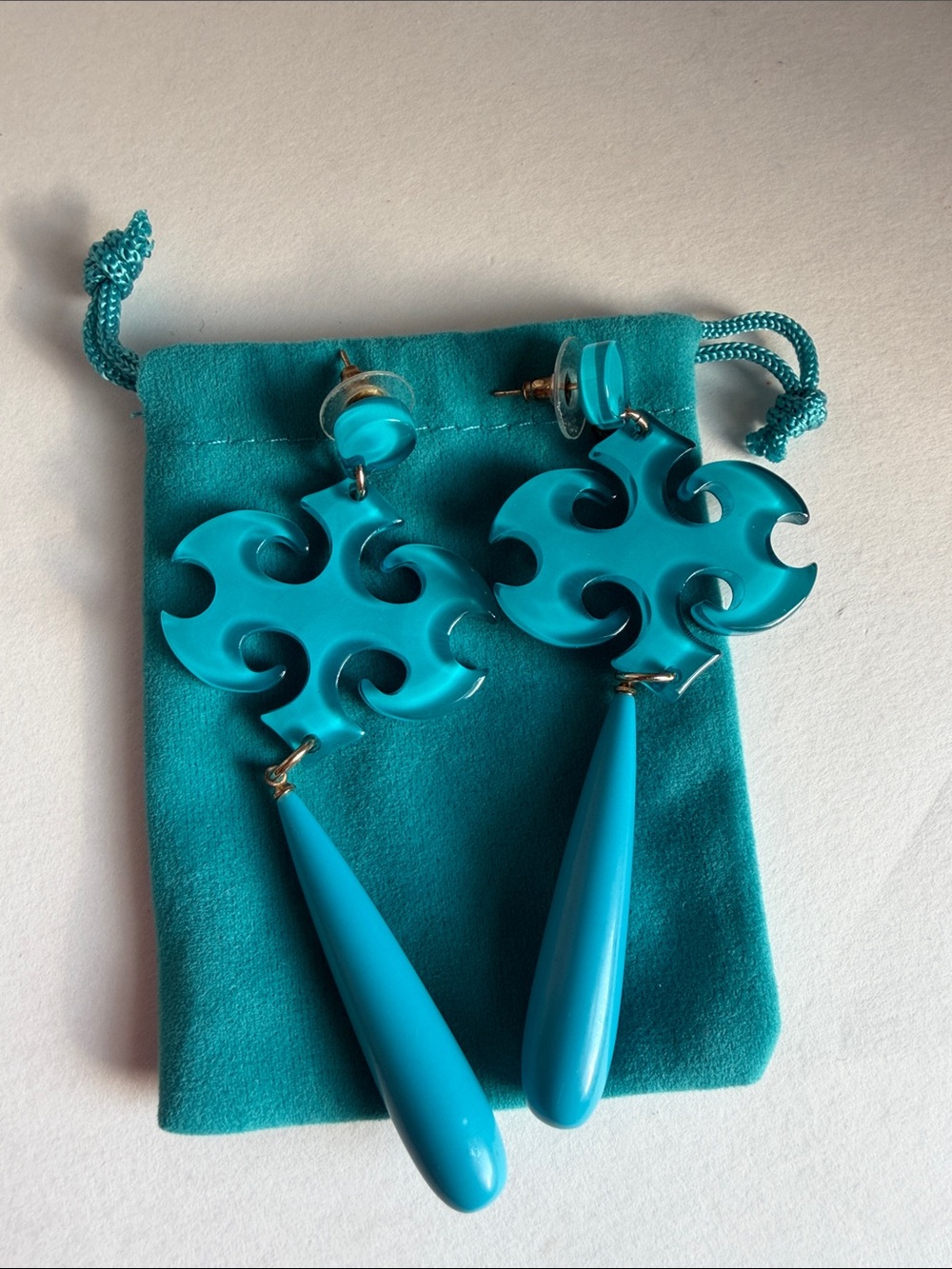 Turquoise Statement Drop Earrings - Women Accessories